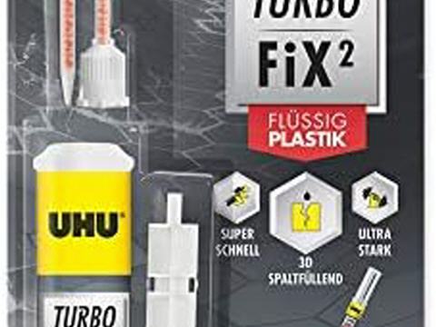 Colle UHU Turbo Fix 2 Plastique