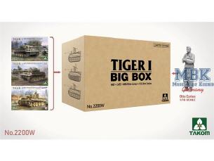 Takom TIGER I Big Box 3 kits + Figurine