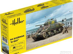 Heller Char Sherman M4 D-Day 1/72e