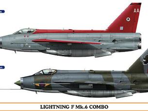 Hasegawa Lightning F mk6 Combo set 1/48e