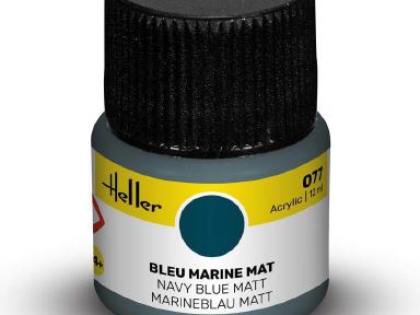 Peinture Acrylique Heller 077 Bleu Marine Mat 12ml